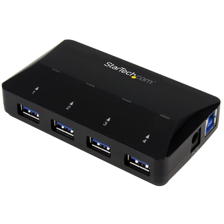 STARTECH.COM 4-Port USB 3.0 (5Gbps) Hub w/ 2.4A Dedicated Fast-Charge Pt ST53004U1C